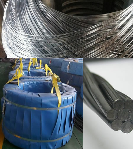  Stranded Wire 1x7 Structure with High Strength, Diameter 15.20mm